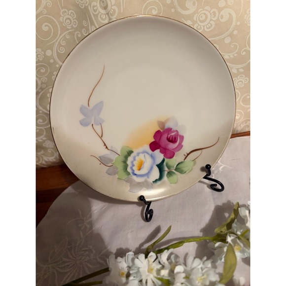 Other - Vintage Meito China Hand Painted Floral Plate